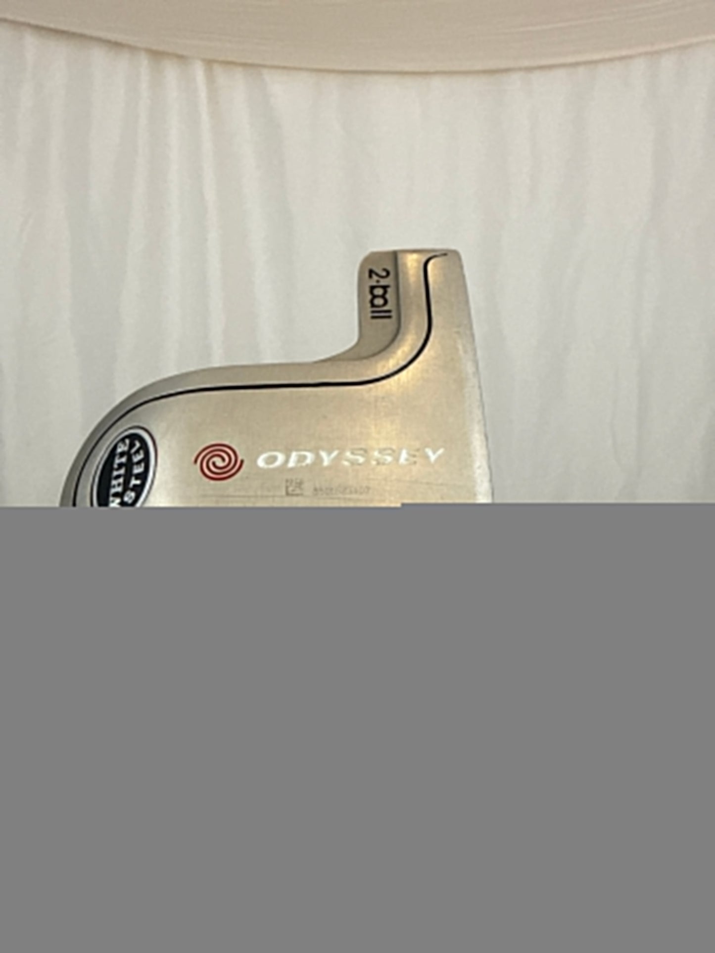 White Steel 2-Ball Blade Putter
